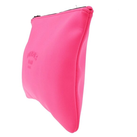 HERMES Logo Neobain GM Flat Pouch Polyamide Elastane Leather Pink - Picture 4 of 13